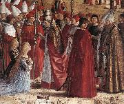 The Pilgrims Meet the Pope (detail) CARPACCIO, Vittore